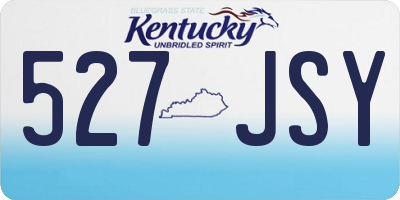 KY license plate 527JSY