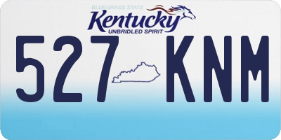 KY license plate 527KNM
