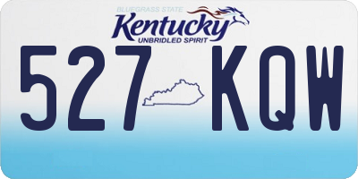 KY license plate 527KQW