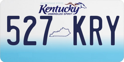 KY license plate 527KRY