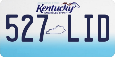 KY license plate 527LID