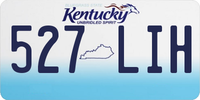 KY license plate 527LIH