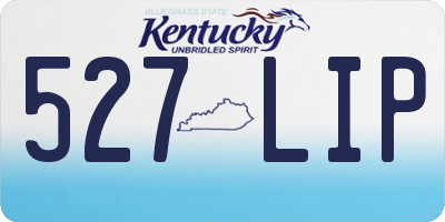 KY license plate 527LIP