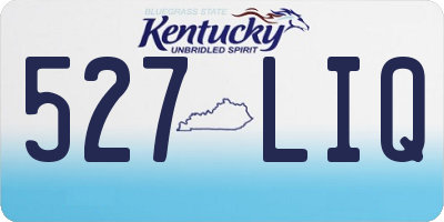 KY license plate 527LIQ