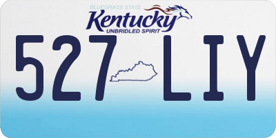 KY license plate 527LIY
