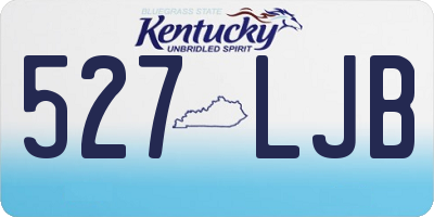 KY license plate 527LJB