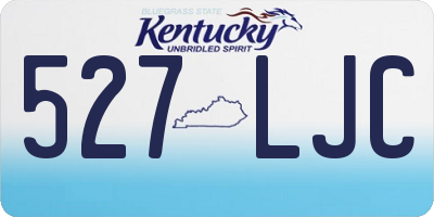 KY license plate 527LJC