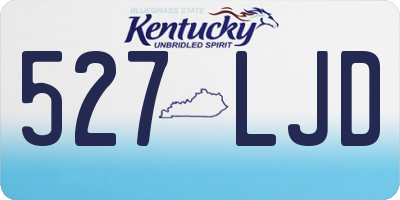 KY license plate 527LJD