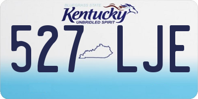 KY license plate 527LJE