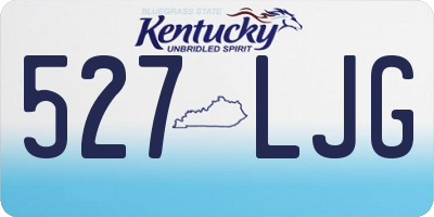 KY license plate 527LJG