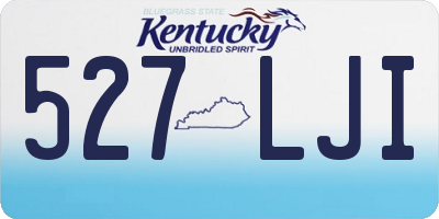 KY license plate 527LJI