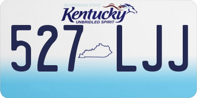 KY license plate 527LJJ
