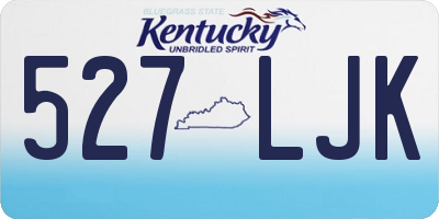 KY license plate 527LJK