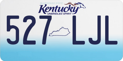 KY license plate 527LJL