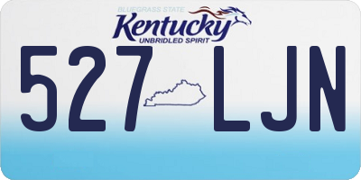 KY license plate 527LJN