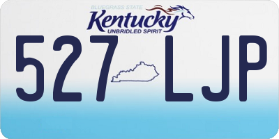 KY license plate 527LJP