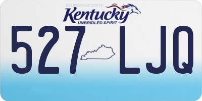 KY license plate 527LJQ