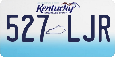 KY license plate 527LJR