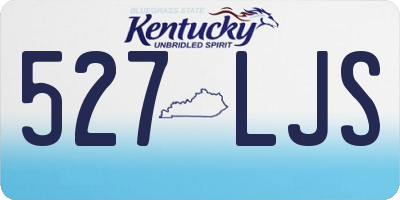 KY license plate 527LJS