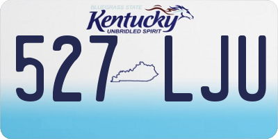 KY license plate 527LJU