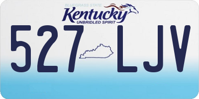KY license plate 527LJV