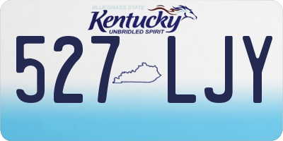 KY license plate 527LJY