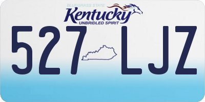 KY license plate 527LJZ
