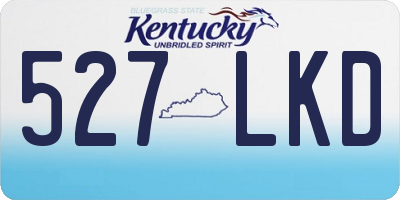 KY license plate 527LKD