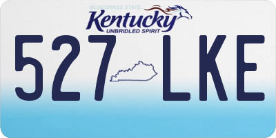 KY license plate 527LKE
