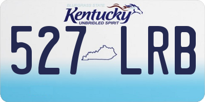 KY license plate 527LRB