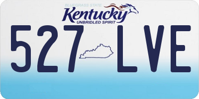 KY license plate 527LVE