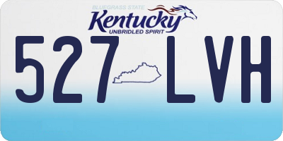 KY license plate 527LVH