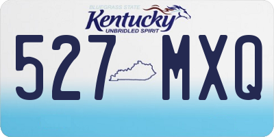 KY license plate 527MXQ