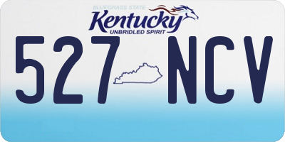 KY license plate 527NCV