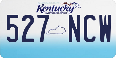 KY license plate 527NCW