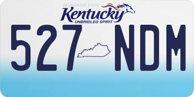 KY license plate 527NDM