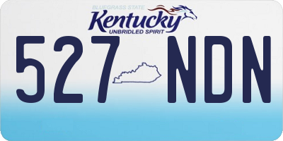 KY license plate 527NDN