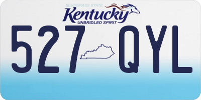 KY license plate 527QYL