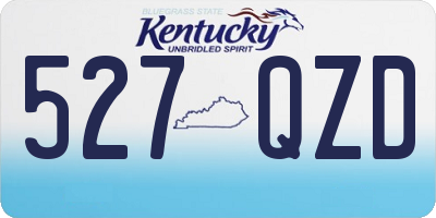 KY license plate 527QZD