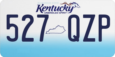 KY license plate 527QZP