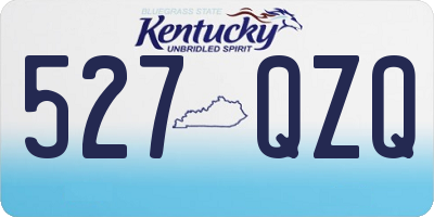KY license plate 527QZQ