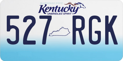 KY license plate 527RGK