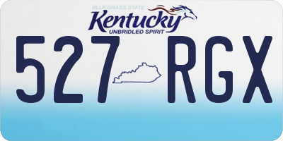 KY license plate 527RGX