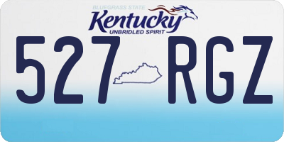 KY license plate 527RGZ