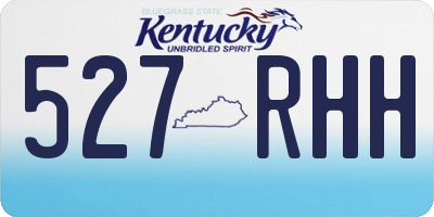 KY license plate 527RHH