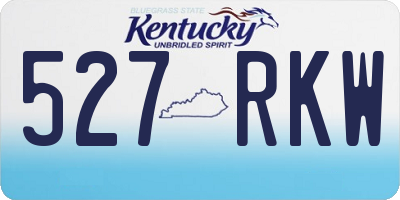 KY license plate 527RKW