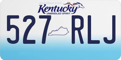 KY license plate 527RLJ