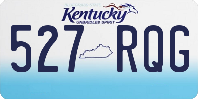 KY license plate 527RQG