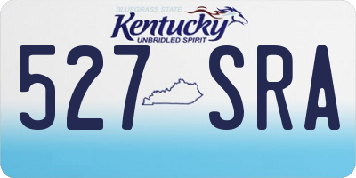 KY license plate 527SRA