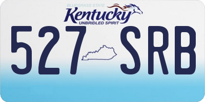 KY license plate 527SRB